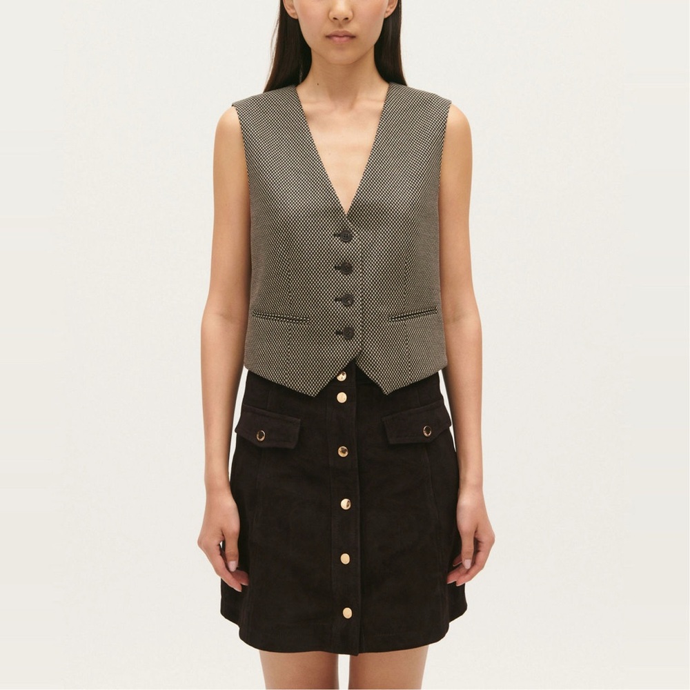 CLAUDIE PIERLOT The Sustainable Edit
Tily Check Waistcoat Vest Size 2